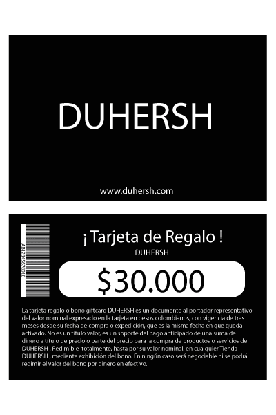 Bono de regalo $ 30.000