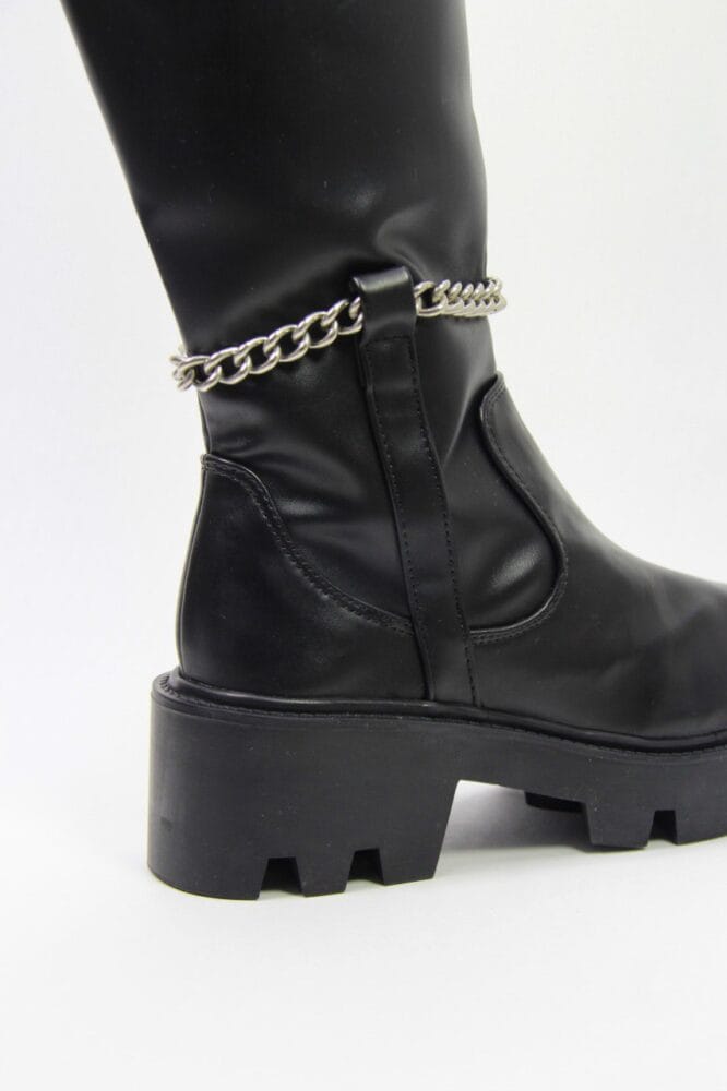 Botas negras o beige ocai con cadena DUHERSH para Mujer - Imagen 6