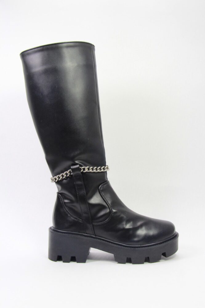 Botas negras o beige ocai con cadena DUHERSH para Mujer