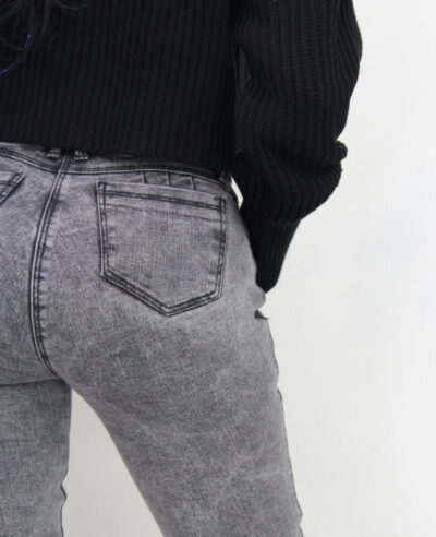 Jeans Skinny gris Para Mujer JM002