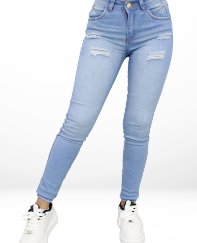 Jeans Skinny hielo Para Mujer JM001
