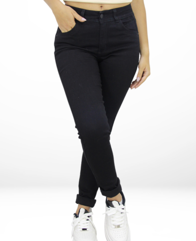 Jeans Skinny negro Para Mujer JM003