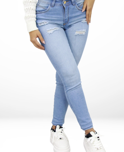 Jeans Skinny hielo Para Mujer JM001