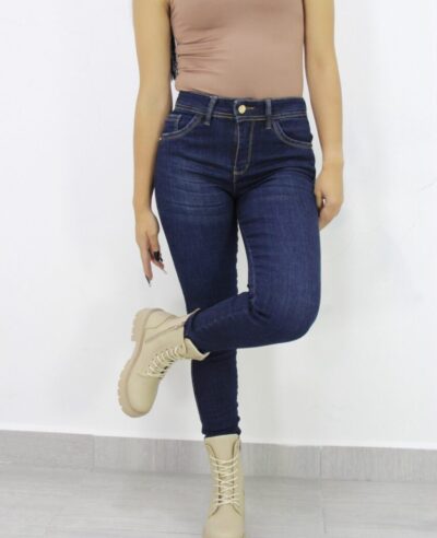 Jeans Skinny Indigo Para Mujer JM006