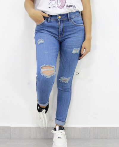 Jeans Skinny CLARO Para Mujer JM007