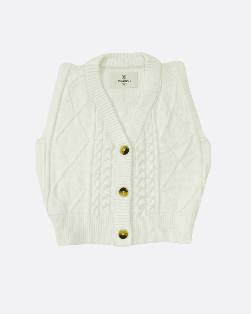 Chaleco Tejido Seul Marfil