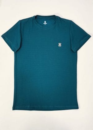 Camiseta Textura hombre  verde botella