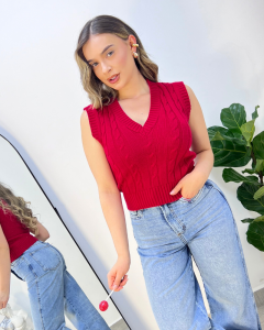 Chaleco Tejido Unicolor