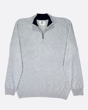 Suetér Halfzip Hombre Gris DUHERSH - Imagen 3