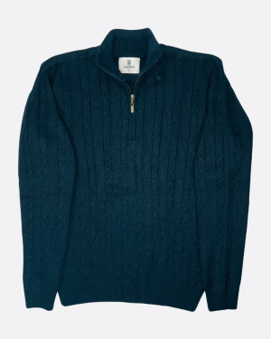 Suetér Halfzip Hombre  azul - Imagen 3