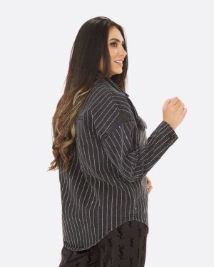 Sobrecamisa Jean con Brillo para Mujer - DUHERSH - Imagen 2