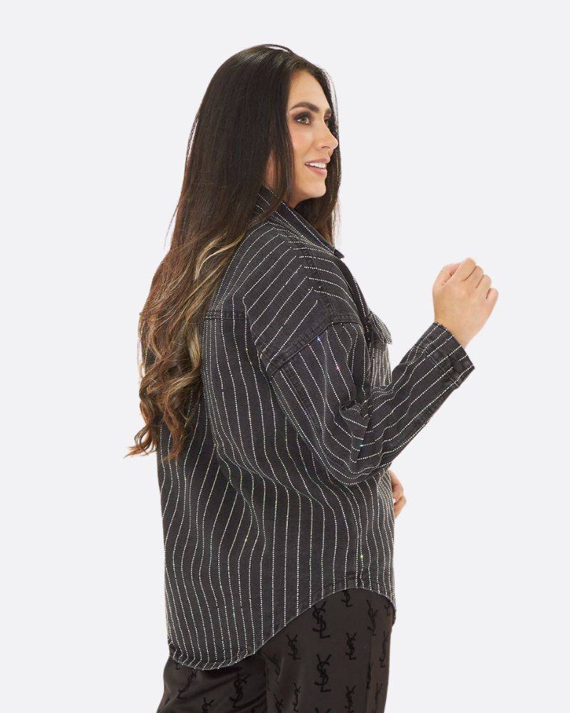 Sobrecamisa Jean con Brillo para Mujer - DUHERSH - Imagen 2