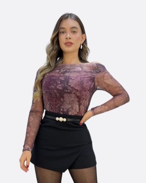 Blusa Cleopatra Vinotinto DUHERSH