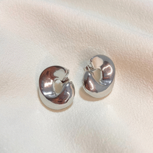 Aretes DUHERSH Círculo Plateado