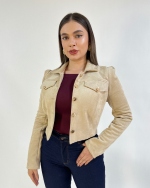 Chaqueta Gamuza Elegante