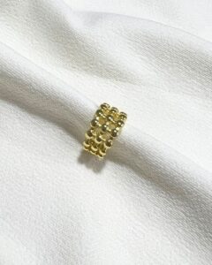 Earcuff Golden Beads