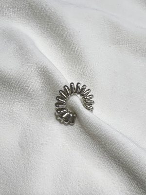 Earcuff Plateado Ondulado
