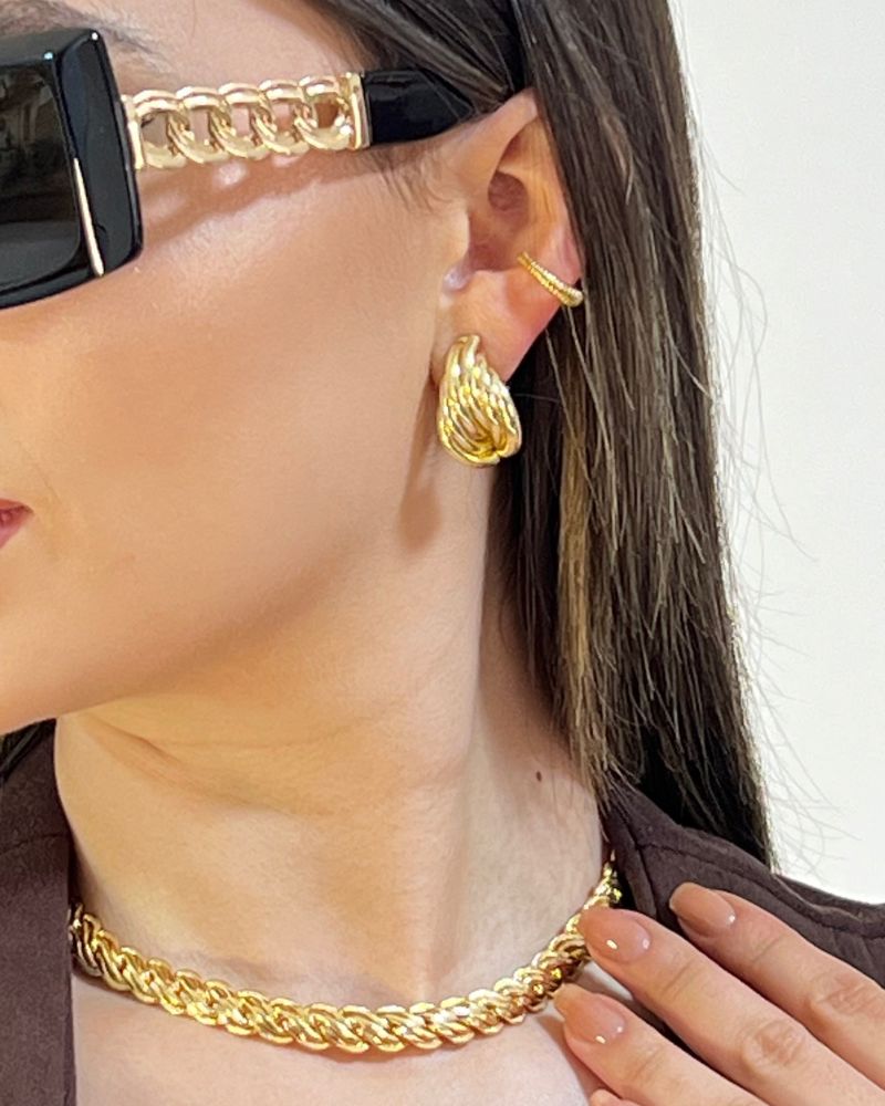 Set versalles earcoff + aretes + collar