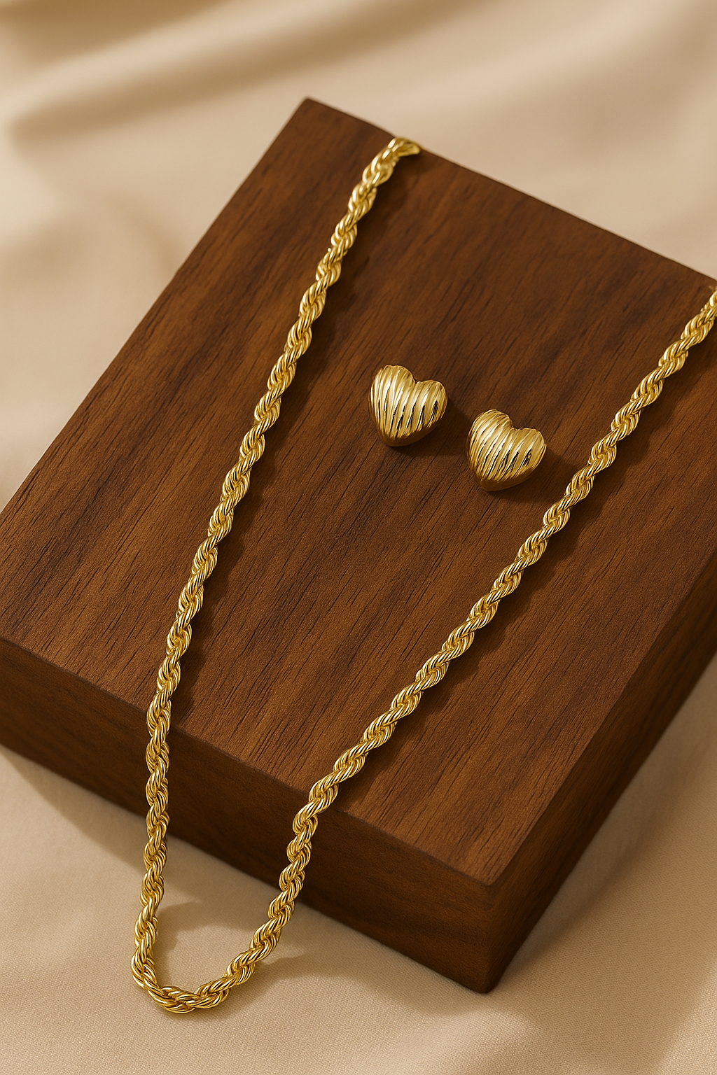 Set de accesorios dorados