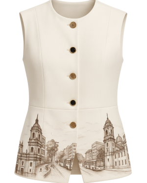 Chaleco Estampado Bogotá Ilustrada - DUHERSH - Imagen 2